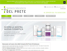 Tablet Screenshot of farmaciadelprete.com